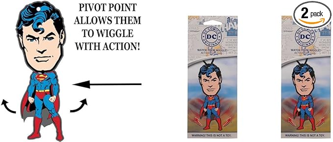 Superman Wiggler 1 pack air freshener Vanilla x 2 unit