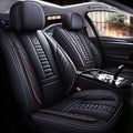 for Chevy Equinox Seat Covers 2005-2026, Full Coverage Customized Car Seat Covers, Premium Leather Waterproof Stain-Resistant Easy to Install (Standard 5 Seats, Black&Coffee)