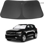 Windshield Sun Shade Custom Fit for 2019-2024 2025 2026 Volvo XC40 Accessories Foldable Sunshade Sun Blocker Protect Car from Sun Rays & Heat Damage Keep Car Cooler