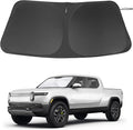 Windshield Sun Shade Custom Fit for 2022 2023 2024 2025 2026 Rivian R1T Accessories Foldable Sunshade Sun Blocker Protect Car from Sun Rays & Heat Damage Keep Car Cooler