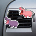 WIRESTER Set of 2 Fresh Scented Car Air Freshener Vent Clip, Decorative Accessories, Interior Decoration for Cars, Owl, Bird, Chicken, Guinea Pig, Rabbit, Dog, Cat