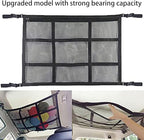 Car Ceiling Cargo Net Pocket Car Roof Storage Organizer Elasticity Mesh Car Roof Storage Organizer 31x21 Car Camping Long Journey Storage Bag for Car SUV Tent Clothes Blankets ZHAZHAMO