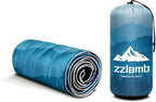 zzlamb Camping Blanket for Cold Weather,Outdoor Puffy Blanket Portable Down Alternative,Windproof Warm Cloak with Snaps,Cozy Quilt Backpacking Picnic RV Travel Plane Car Hammock Beach Climbing