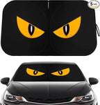 Car Windshield Sun Shade - Reflector Sunshade Offers Ultimate Protection for Car Interior, Cool Reflective Sun Blocker Fits Small Sedans, Mini SUVs