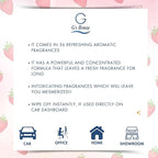 G's Breeze Dark Chocolate & Strawberry Air Freshener - Gentle Fragrance & Soothing Aroma of Velvety Dark Chocolate with Juicy Strawberry - Long-Lasting Fruity Scent - Ideal for Home, Car or Office