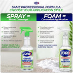 ZORBX Premium Unscented Odor Remover Foam 32 oz – Extra Strength, Fragrance-Free Odor Eliminator Foamer for Pets, Drains, Garbage Disposal, Carpets, Bathroom & Kitchen