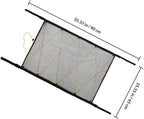 Healifty Portable Mesh Roof Storage Bag Auto Hanging Pouch Seat Container Lightweight Mesh Tote Rv Storage Net Black/Yellow