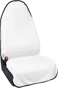 Waterproof Sweating Car Seat Cover for Post Gym Workout, Running, Swimming, Beach and Hiking, Universal Fit Non-Slip Bucket Seat Protector for Cars SUV Trucks, Machine Washable (White)