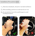 Car Flower Bouquet Air Freshener Vent Clips Mini Bouquet Dried Flower For Car and Household Decoration Car Vent Clip Auto Interior Accessories