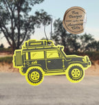 Outdoor Adventure Car Air Freshener 4 Pack Scented With Premium Oils By Fresh Fresheners (Overland SUV)