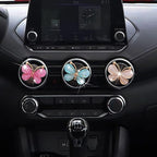 3Pcs Cute Butterfly Car Clip, Interior Accessories,Flowers Car Charm Air Vent Accessories Cute Automotive Interior Trim Car Decorations Gift for Girls and Women，Automotive Air Fresheners