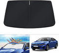 KUST Windshield Sun Shade for 2021-2026 KIA K5 / 2020-2026 Hyundai Sonata Accessories, Custom Fit Car Front Sunshade Window Sun Visor Protector Foldable Blocks UV Rays Keep Your Car Cooler