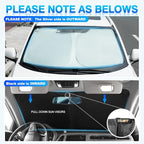KUST Windshield Sun Shade for Lincoln MKC SUV 2015 2016 2017 2018 2019 Sunshade Accessories Window Sun Protector Foldable Block UV Rays Keep Car Cooler