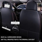 for Toyota CHR Seat Covers 2018-2026, Full Coverage Customized Car Seat Covers, Premium Leather Waterproof Stain-Resistant Easy to Install (Luxury 5 Seats, Black&Blue)