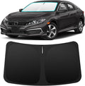 INSAUTO Custom Fit Windshield Sun Shade Accessories for Honda Civic 2016-2021, Foldable Front Window Sunshade, UV & Heat Reflector, Keeps Interior Cool, Includes Storage Bag