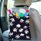 Daisy Decor Car Trash Bag Car Garbage Bag Hanging Cars Trash Can Spring Decor Waterproof Cars Back Seat Organizer for Vehicle Travelling Camping