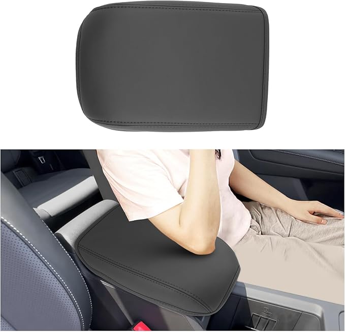 SXCY for 2025 2026 VW Tiguan Armrest Cover for 2025 2026 Volkswagen Tiguan Accessories 2025 2026 Tiguan Center Console Cover 2025 2026 Tiguan Middle Console Cover (Thin Cover with Black Line)