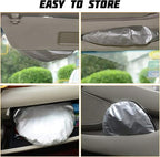 Car Window Shade, 6Pack Set Auto Sun Shades for Side Window Front and Rear Windshield with Storage Pouch for Car, SUV, Van, Truck, Full Sun Protection, Block UV Rays, Keep car Cool (59.5"x27.6"/6PCS)