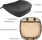 Black Panther PU Car Seat Cover, Front Seat Protector Compatible with 90% Vehicles,Embroidery,Anti-Slip & Full Wrapping Bottom (W 21.26ׄ 20.87 Inch)(1Piece,Black)