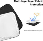 INSAUTO Sunshade for Volkswagen VW Tiguan 2018-2023 2024 2025 Sun Shade Windshield Cover, Foldable Front Window Shield Fit Tiguan SUV Sun Visor Blocks UV Rays Car Accessories