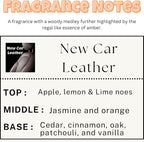 New Car Smell Leather Air Freshener | Long Lasting Fragrance Car Scents with Vent Clip (2 Pack)