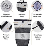 Living in a Bubble Wet Dry Laundry Bag – Portable Waterproof Laundry Hamper for RV, Campervan & Travel – Foldable Clothes Organizer with Separate Wet & Dry Compartments