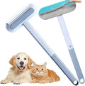 Pet Hair Remover, 4-in-1 Reusable Dog & Cat Hair Removal Tool – Extra Long Handle (23.4"), 1-Pack, Effective Lint Brush for Furniture, Couch, Carpet, Car Seats & Window Screens