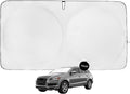 Windshield Sun Shade -Certified 99.87% UVB & 99.02% UVA Car Sun Shade. Award Winning Sunshade - Patented Technology | Compatible for Audi Q7 (2007-2015) | Car Shades by Kinder Fluff