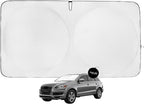Windshield Sun Shade -Certified 99.87% UVB & 99.02% UVA Car Sun Shade. Award Winning Sunshade - Patented Technology | Compatible for Audi Q7 (2007-2015) | Car Shades by Kinder Fluff