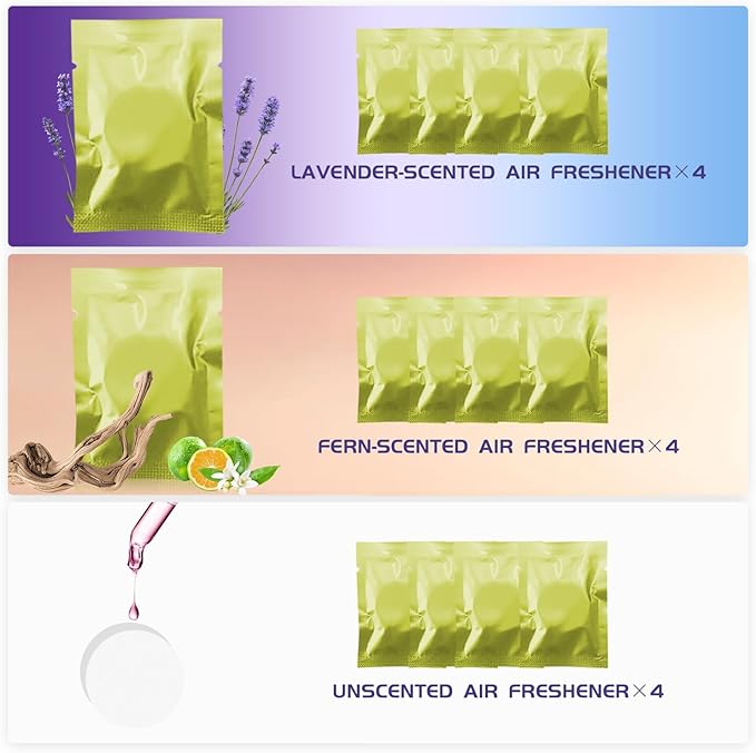 Refillable Shoes Car Air Freshener for Women, 4 PCS Fun Car Air Freshener Vent Clips Accessories Cute for Car (12 PCS Fragrance Pads)