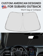 Proadsy 2026 Upgrade Front Windshield Sun Shade Foldable Sunshade Protector Custom Fit 2020-2025 Outback SUV Base Premium Limited Touring Accessories