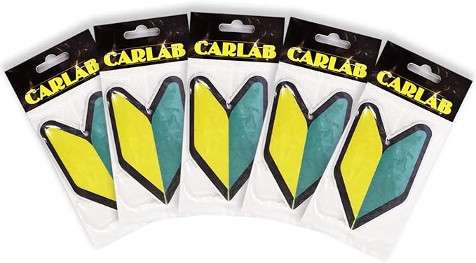 Car Air Freshener Tree 5 Pack Wakaba Japan Young Leaf Apple Scent JDM Non-Toxic