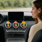 Cute Daisy Air Vent Decorations, Handmade Crochet Air Freshener Vent Clip, 3 Pack Vent Clips Accessories for Women Car Decor Gifts (Daisy, Tasteless)
