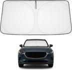 Proadsy 2026 Upgrade Front Windshield Sun Shade Foldable Sunshade Protector Custom Fit 2016-2023 CX-9 CX9 Sport Utility SUV Accessories