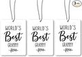 World's Best Granny Grandma Gifts Car Air Freshener Hanging 3 Pack, Christmas Car Accessories Gifts for Grandma Women Holiday, Rustic Scent Card Lavender for Closet Drawer Bathroom Decor