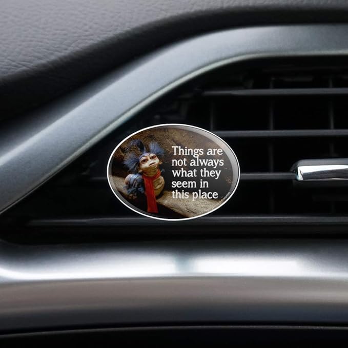 Labyrinth The Worm Quote Thing Are Not Always What They Seem In This Place Car Air Freshener Vent Clip