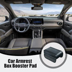 Universal Car Armrest Booster Cushion, 2024 New Memory Cotton Car Armrest Box Pad Auto Center Console Pad, Upgrade Waterproof Car Center Console Cover Pad Elbow Rest Box Covers (Brown)