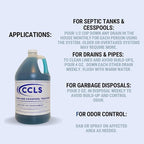 Septic Tank and Cesspool Treatment Additive/Organic Enzyme Producing Bacteria/Non-toxic/Non-Hazardous/Non-Corrosive (4-Pack)