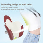 Lumbar Support Pillow for Office Chair, Gaming Chair, Car Driver Seat Back Cushion, Bed & Couch, Gifts for Friends and Parents,Ergonomic Back Support Pillow with Comfortable Memory Foam(Red/White)