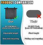 2PCS Car Window Shades for Baby, 18" x 20" Retractable Car Shades for Side Window with Suction Cups, Blocks Heat and UV Rays Glare Protection, Baby Auto Accessories for Vehicle House Office Window