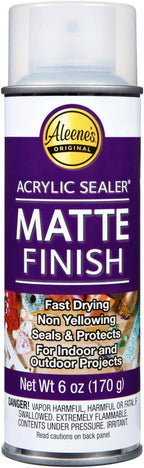 Aleene's Spray Finish 6oz Acrylic Sealer, 6 Ounce (Pack of 1), Clear-Matte