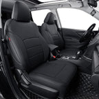 coverdream Forester Car Seat Covers Custom Fit for 2009-2013 Subaru Forester Seat Covers,Rear Seat Without Cup Holder,Full Coverage Waterproof Leather Seat Protector(Full Set,Black)