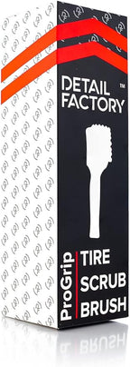 Detail Factory - ProGrip Tire Brush - Ergonomic ProGrip Handle, Stiff Synthetic Bristles, Ergonomic Design, Clean Your Tires with Ease - Grey