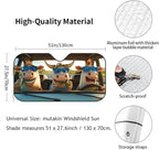 Funny Cow Car Sun Shade Windshield Sunshade Foldable Front Window Shield Cover for Truck SUV