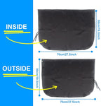 Car Window Shades for Side Windows Baby and Kids,Car Back Window Sun Shade Covers,Strong Magnetic Sunshades Curtains for Truck,27.5" x 19.5" (Solid Black Cloth)