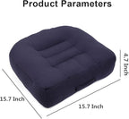 Srutirbo Car Booster Seat Cushion Heightening Height Boost Mat, Breathable Mesh Portable Car Seat Pad Angle Lift Seat for Car, Office,Home (Pure Navy)