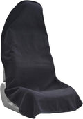 Car Seat Covers Universal Car Protective Front Seat Covers Washable Non-Slip Seat Protectors for Gym Workouts,Waterproof and Sweatproof Towel Seat Covers for Cars,Trucks, Jeeps (Black)