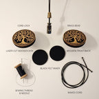 Wood Car Air Freshener — Tree Of Life Handmade Unscented DIY Essential Oil Hanging Diffuser with Felt Insert — Add Your Own Oils — Refillable — Car/Truck/SUV — Cardboard Box