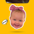 Custom Air Freshener For Car - Your Photo On Personalized Air Freshener Both Sides - Face Air Freshener - Custom Birthday Gift, Customized Air Freshener, Photo Gift, Picture Air Freshener