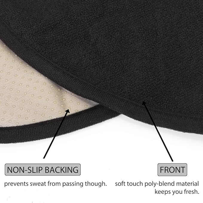 Waterproof Sweating Car Seat Cover for Post Gym Workout, Running, Swimming, Beach and Hiking, Universal Fit Non-Slip Towel Bucket Seat Protector for Cars SUV Trucks, Machine Washable (Black)